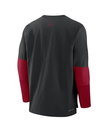 Мужской черно-красный топ с длинными рукавами Arizona Diamondbacks Authentic Collection Player от Nike, легкий топ с длинными рукавами black, red