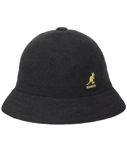 Мужская повседневная панама-бермуды Kangol black/gold