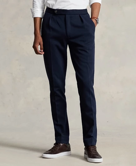Мужские плиссированные брюки Polo Ralph Lauren, синие