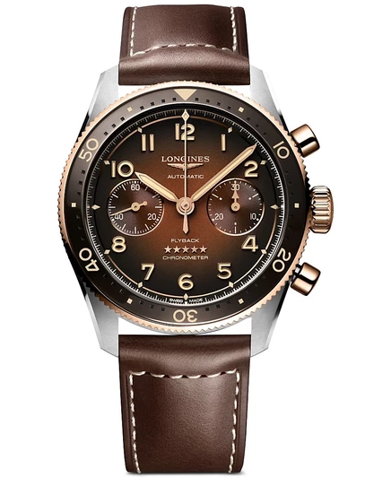 Мужские часы Longines Spirit 42 мм авт., коричневый рем.