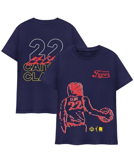 Унисекс футболка 47 Brand Caitlin Clark Indiana Fever, синяя
