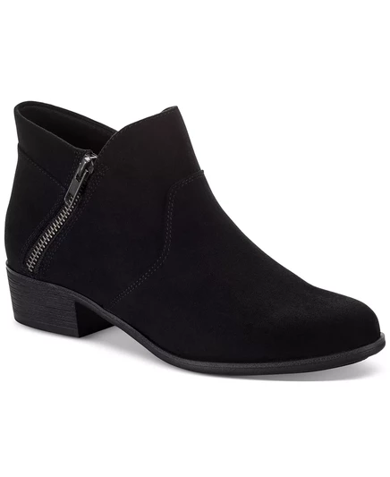  Женские ботильоны Adelinee с двойной молнией на щиколотке, созданные для Macy's black micro