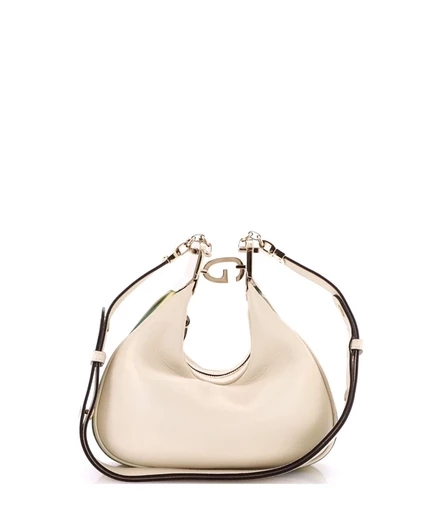 Женская сумка через плечо Gucci Small Attache из кожи, белая
