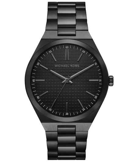 Мужские часы Michael Kors Lennox с тремя стрелками из нержавеющей стали, 43 мм, черные