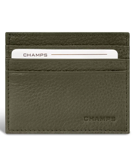 Мужской кардхолдер Champs Classic из овечьей кожи, бежевый