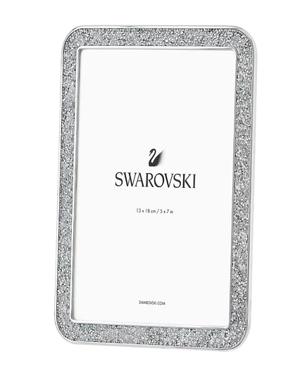 Большая фоторамка Swarovski Minera, серебристая