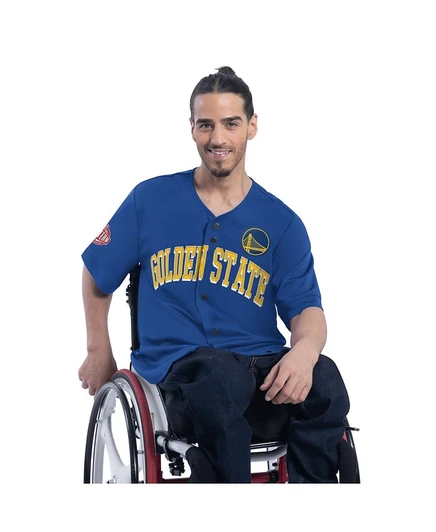 Мужская бейсбольная майка Royal Golden State Warriors Adaptive Star Player Fashion от Карла Бэнкса G-III Sports от Карла Бэнкса