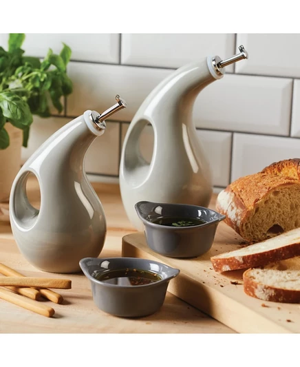 Набор бутылок и соусников Rachael Ray EVOO, 4 пр., серый