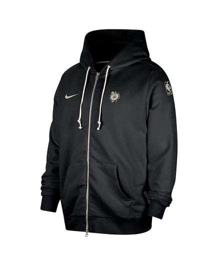 Мужская черная куртка с капюшоном на молнии Nike Boston Celtics Authentic Standard Issue black