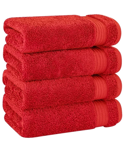 Полотенца American Soft Linen Bekos 4 шт., 71×41 см, красные