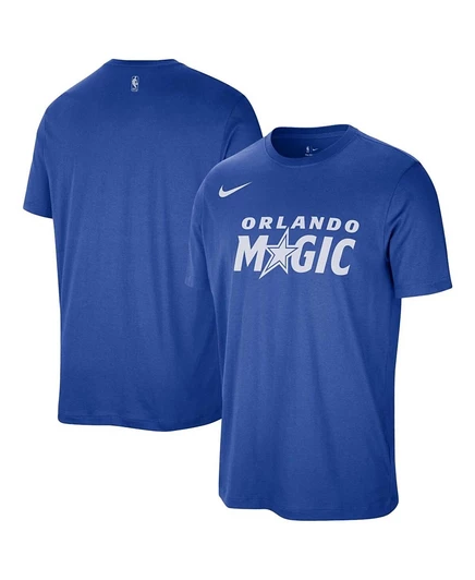 Мужская и женская синяя футболка Nike Orlando Magic Team с надписью Essential