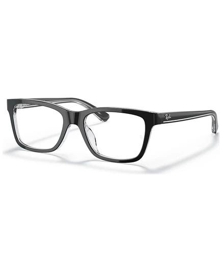 Детские квадратные пластиковые очки Ray-Ban Kids RB1536 (возраст 07-10 лет) черные