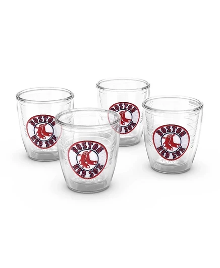 Набор 4 термостаканов Tervis Boston Red Sox 355 мл, белый