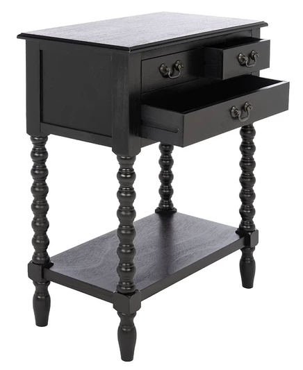 Консольный стол Safavieh Athena с 3 ящиками, черный