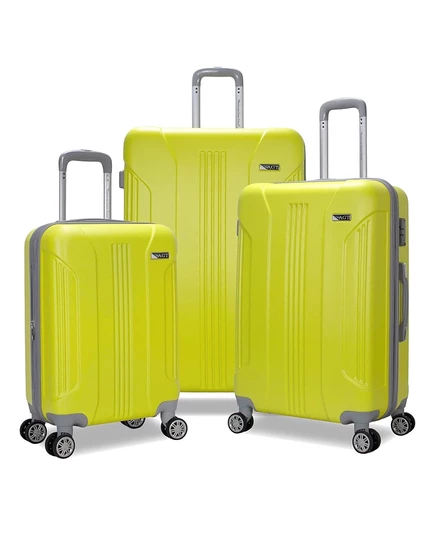 Набор жестких чемоданов American Green Travel Denali S, 3 шт., желтый