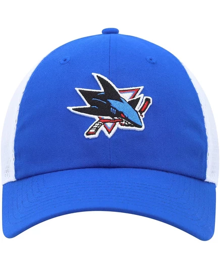 Мужская бейсболка-тракер Adidas San Jose Sharks, синяя