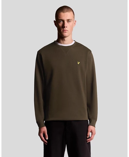Мужская толстовка Lyle & Scott с круглым вырезом, зеленая