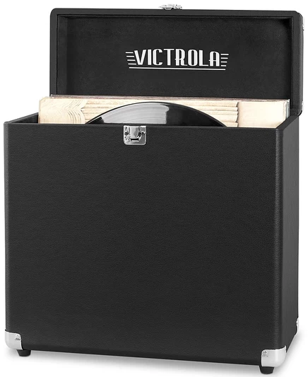 Чехол для виниловых пластинок Victrola на более 30 штук, черный