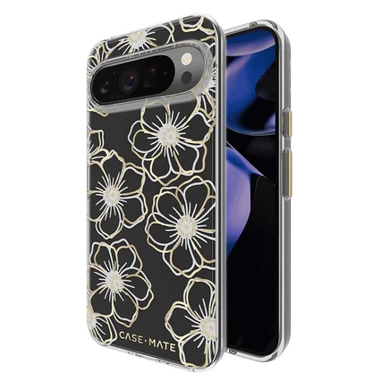Чехол-накладка Floral Gems Case для Google Pixel 9 Pro XL gold