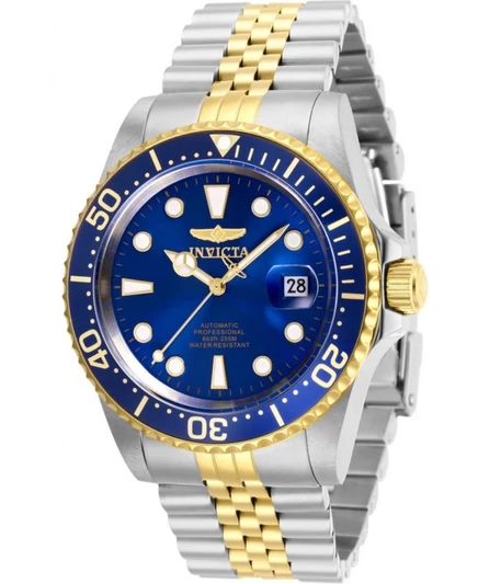 Мужские автоматические часы 30093 Pro Diver с синим циферблатом и 3 стрелками silver