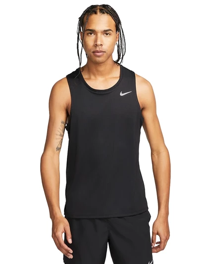 Мужская майка для бега Nike Miler Dri‑FIT, черная