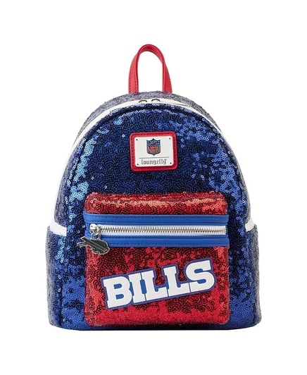 Унисекс рюкзак Loungefly Buffalo Bills мини с пайетками, синий