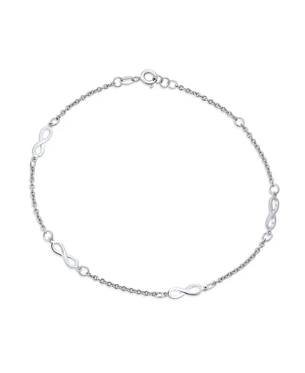 Браслет на щиколотку Bling Jewelry 925, серебристый
