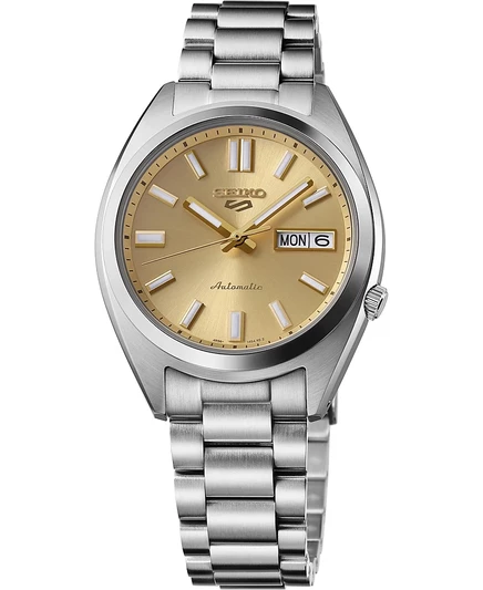Мужские часы Seiko 5 Sports автомат, 37.4 мм, золотистые