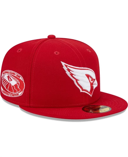Мужская кепка New Era Scarlet Arizona Cardinals с нашивкой 59-го размера. scarlet