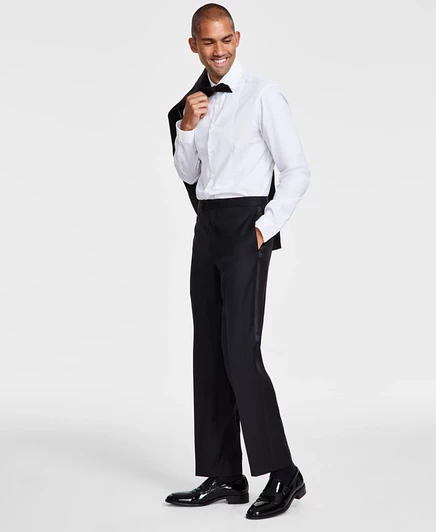Мужские смокинговые брюки Michael Kors Classic-Fit, черные