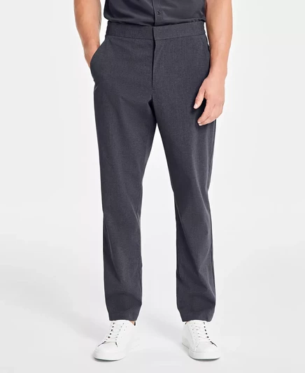  Мужские дышащие брюки от костюма, созданные для Macy's ebony grey