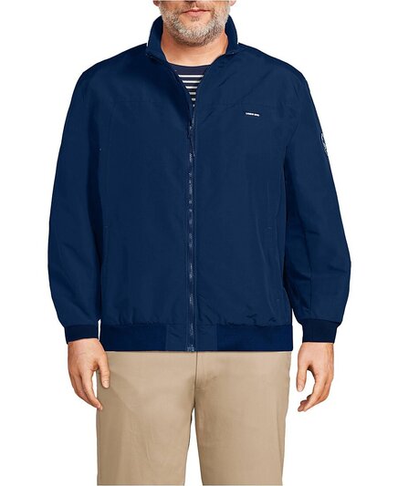 Мужская зимняя куртка Lands'End Big & Tall Classic Squall с водонепроницаемым утеплителем blue