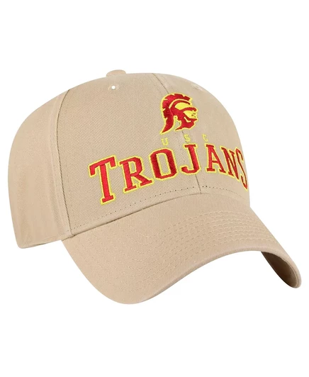 Брендовая мужская кепка цвета хаки USC Trojans Powell MVP с регулируемой посадкой khaki