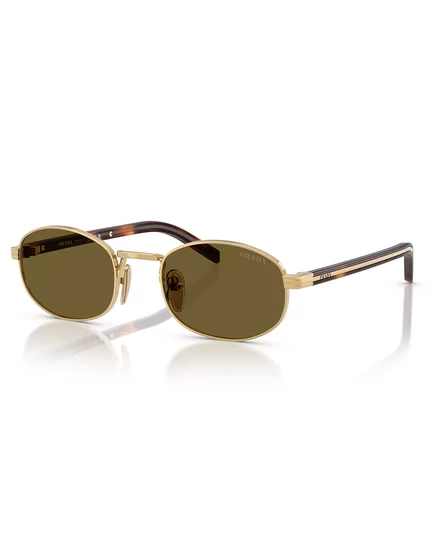 Женские маленькие солнцезащитные очки Prada, PR B53S gold