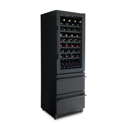 Винный шкаф NewAir ESTATE 24″ двухзонный, черный