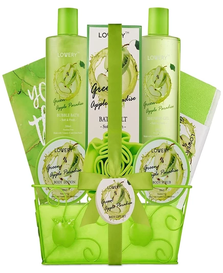 Lovery, 9 шт. Подарочный набор для ухода за телом Green Apple Paradise, без цвета