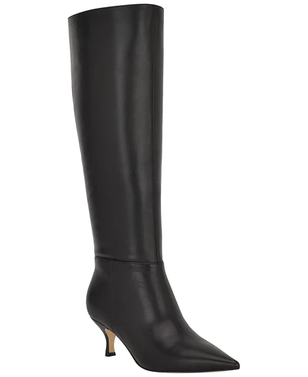 Женские сапоги Nine West Somas, кожаные, черные