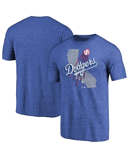 Мужская футболка fanatics mto label dodgers, синяя