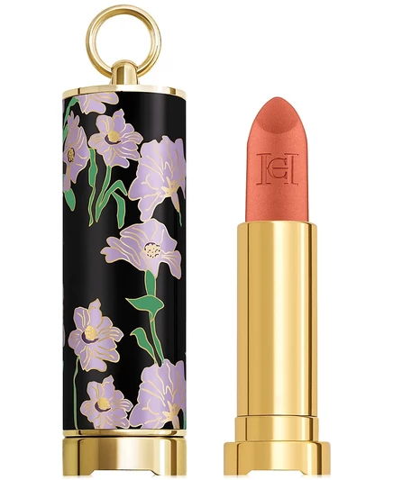 Матовая помада многоразового использования Carolina Herrera Fabulous Kiss Blur и колпачок для губной помады Purple Dream 740- nude cashmere