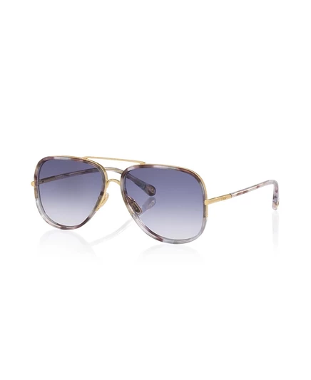 Женские очки-авиаторы Chloé CH0382S с градиентными линзами, золотистые