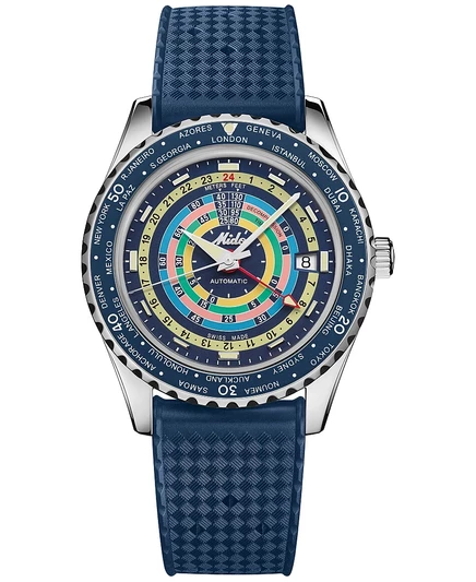 Унисекс часы Mido Ocean Star Automatic 41 мм, синий