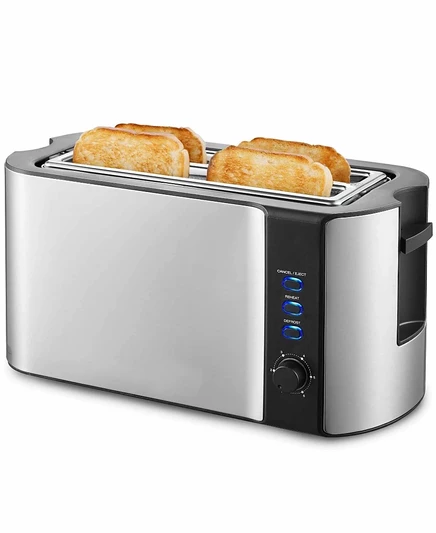 Тостер Elite Cuisine на 4 ломтика, нержавеющая сталь