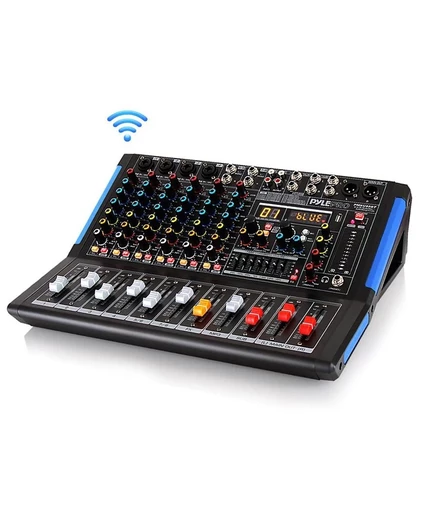 Микшерный пульт Pyle 8-канальный Bluetooth, черный