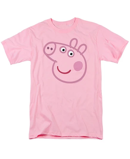 Мужская футболка Hasbro Peppa Pig с принтом, розовая