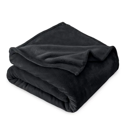 Детский плед Bare Home из микроплюша, 109×140 см, черный