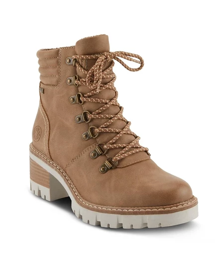 Женские ботильоны Spring Step Rockies на прочной рифленой подошве коричнево-бежевого цвета