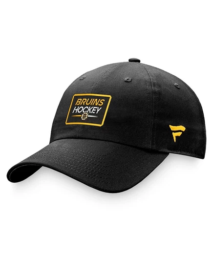 Женская кепка Fanatics Boston Bruins с регулировкой, черная