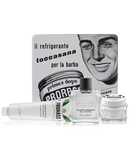 Подарочный набор Proraso Vintage Toccasana Tin из 4 предметов - Формула для чувствительной кожи без цвета