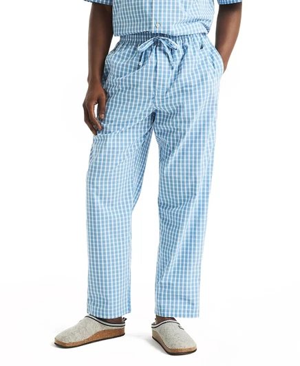 Мужские пижамные брюки Nautica Crafted в клетку, синие