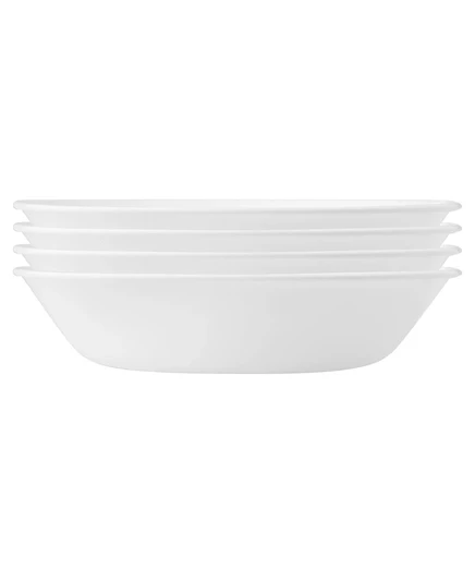 Набор тарелок для пасты Corelle Winter Frost, 4 шт., белые